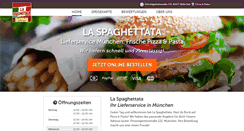 Desktop Screenshot of la-spaghettata.de