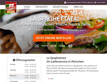 Tablet Screenshot of la-spaghettata.de